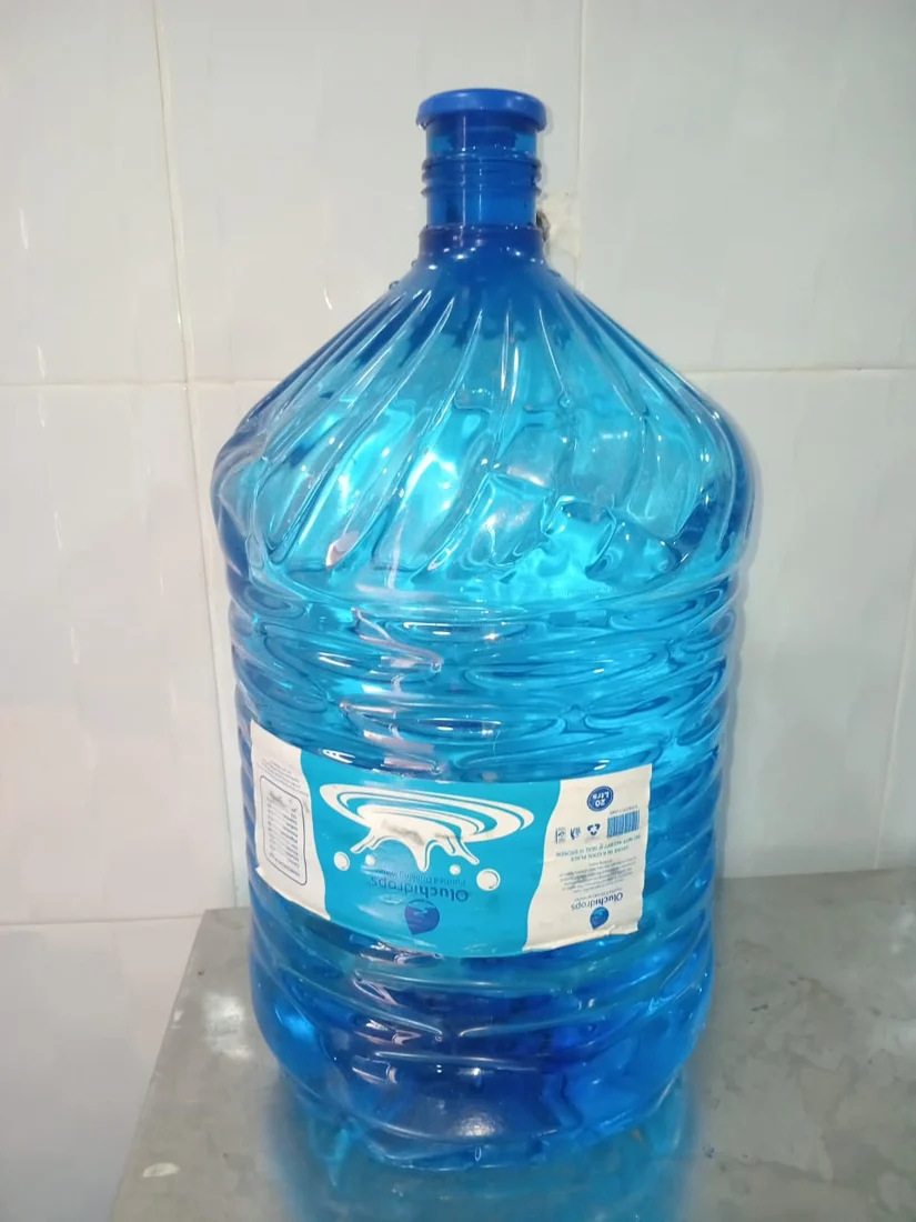 Oluchi Drops blue returnable water container